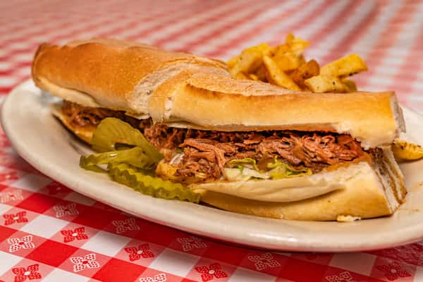 New Orleans Style Roast Beef Debris Po Boy