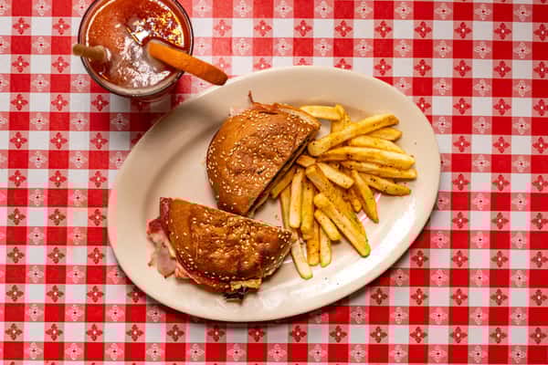 Classic New Orleans Muffuletta Sandwich