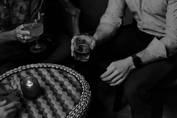 cheers with drinks