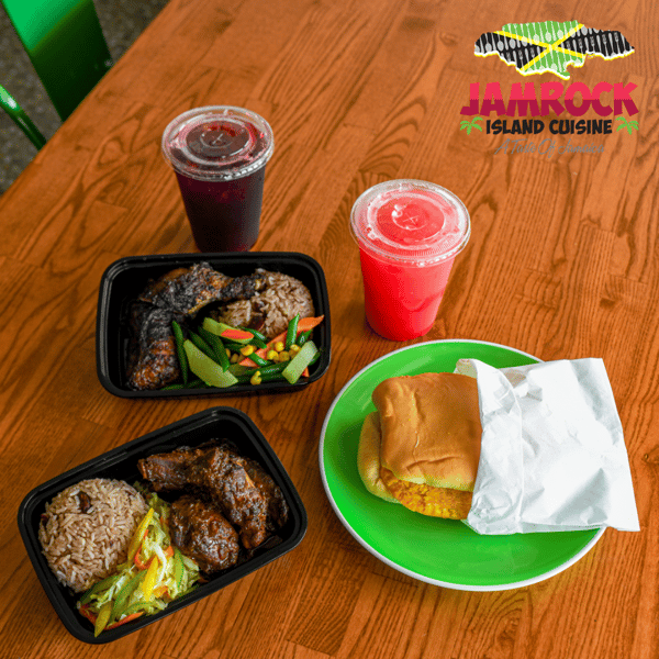 Mini Jamrock Plate (lunch special 10:30 to 3pm)