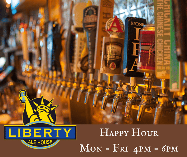 happy hour add monday - friday 4pm - 6pm