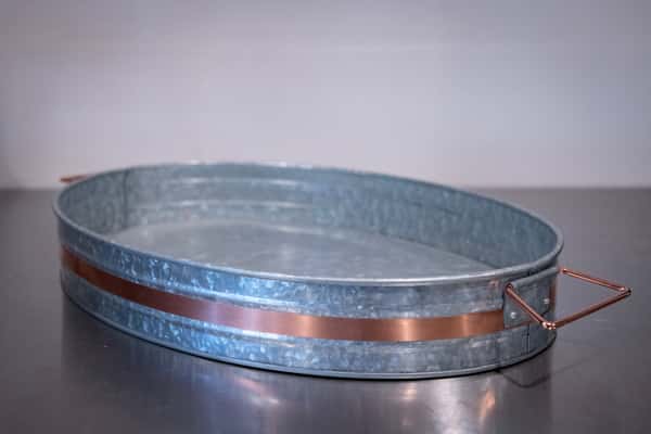 Oval Galvanized Aluminum w/Copper Trim