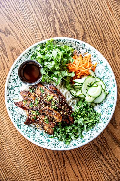 Plate of Vietnamese food