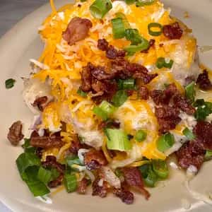 Loaded Smashed Red-Skinned Potatoes
