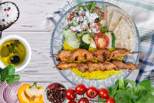 Chicken Kabob Plate