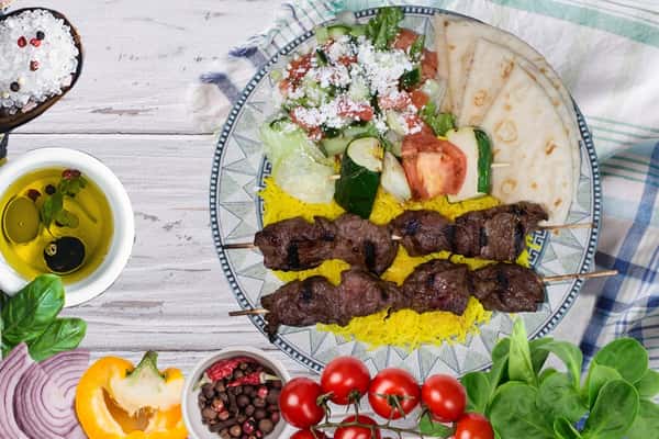 Beef Kabob Plate