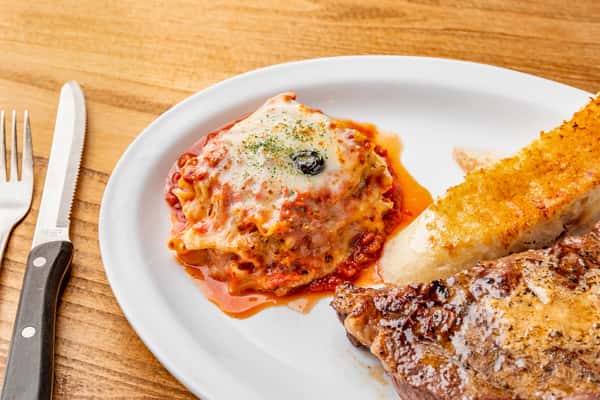 Steak and Lasagna