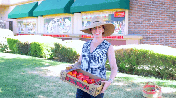 Shar with Crate of Tomatoes