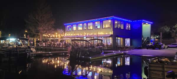 NIGHT TIME AT THE WATERFRONT GRILLE