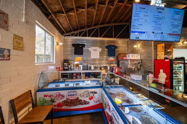 interior of ice cream stand