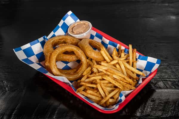 1/2 Fries & 1/2 Onion Rings