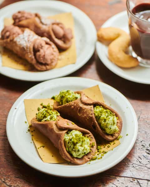 wrapped spinach and cream dish