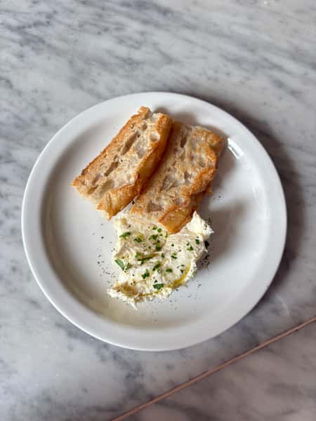 Baccalà mantecato with toasted focaccia