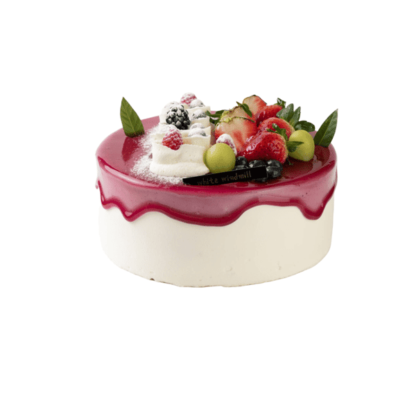 Blueberry Fresh Cream Cake 8"