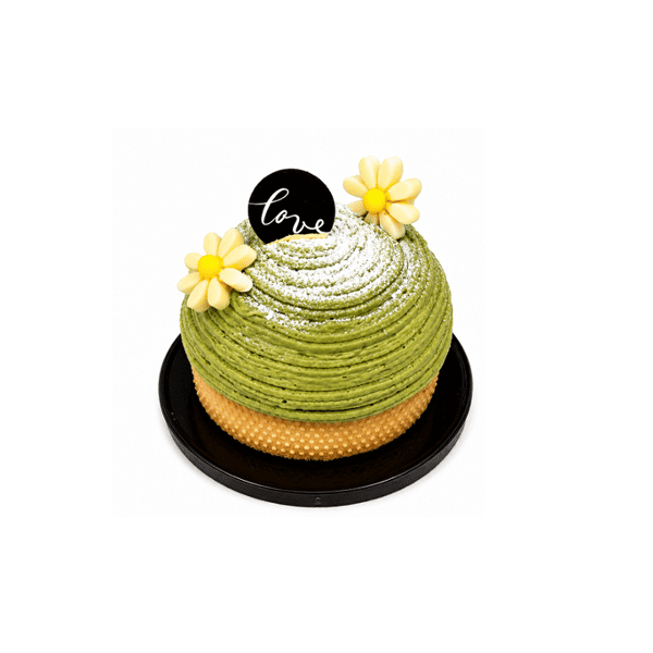 Piece Matcha Montblanc Cake