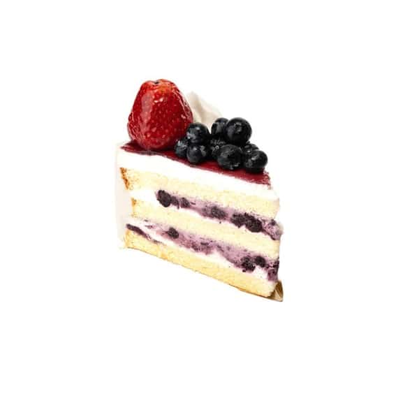 Piece Blueberry Fresh Cream Cake