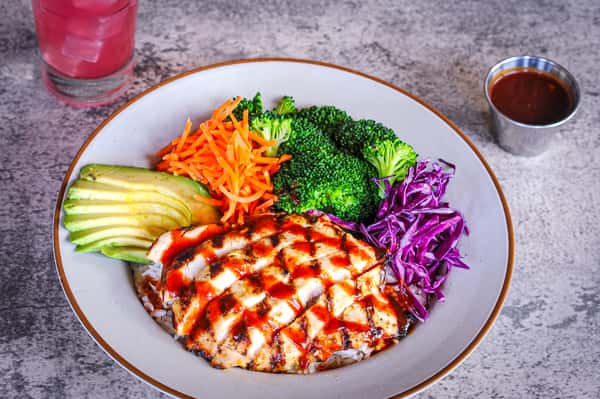 Hot Honey Rice Chicken Bowl