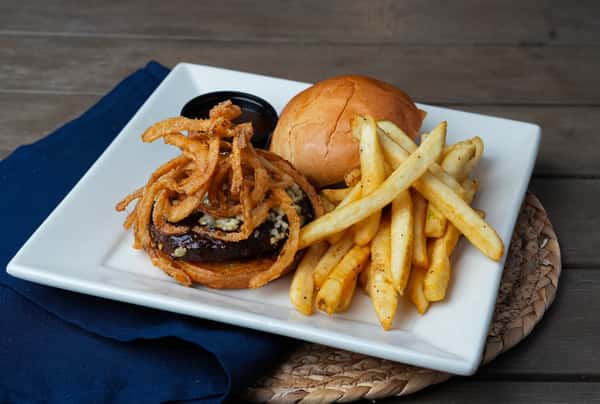 Bourbon Blue Cheeseburger