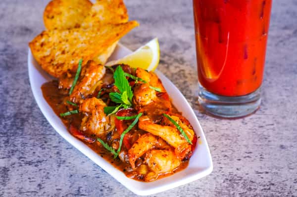 Blackened Bloody Mary Shrimp