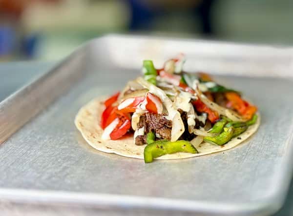 Philly Cheesesteak Taco