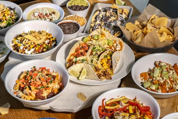 group shot of food