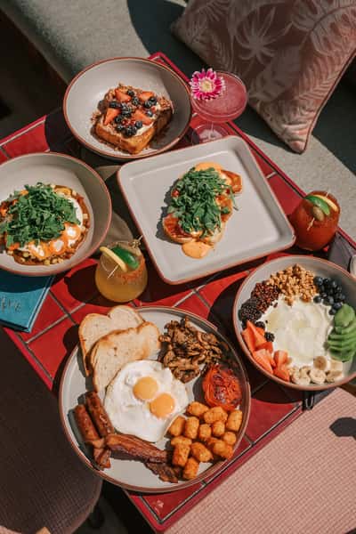 Overview food shot