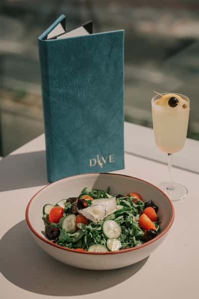 Food image with menu