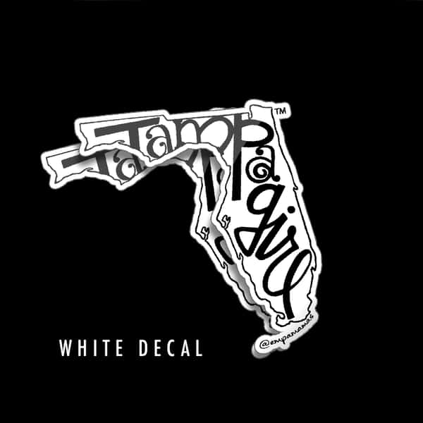 Tampa Girl Decal - White