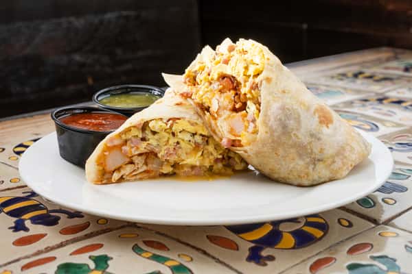 Meat Lovers Breakfast Burro