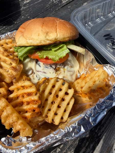 Mushroom Swiss Burger