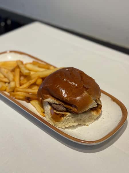 2 Beef Sliders & Fries