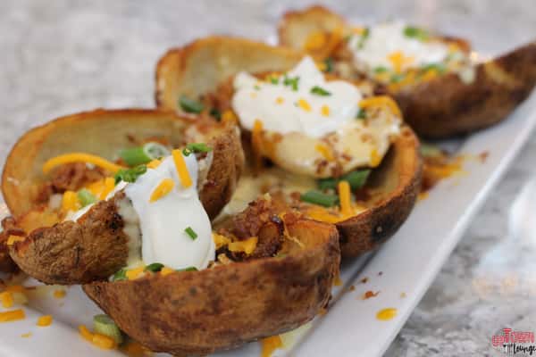 Loaded Potato Skins Food Uptown Lounge Bar in Yelm, WA