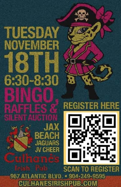 Culhanes-Jax Bch JV Cheer Bingo Flyer