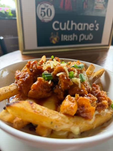 (GF) Craic Garlic Chips with Peruvian Fire Sauce
