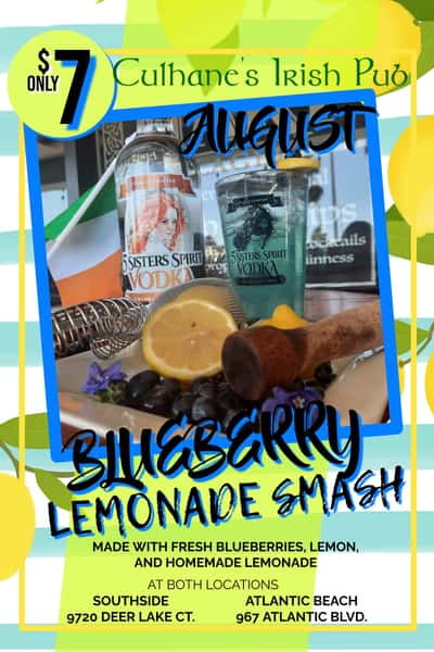 August Sisters Cocktail "Blueberry Lemonade Smash" 