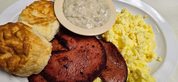 Fried Bologna & Egg