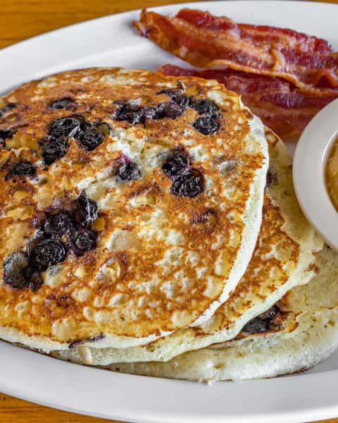 Blue & White Pancakes