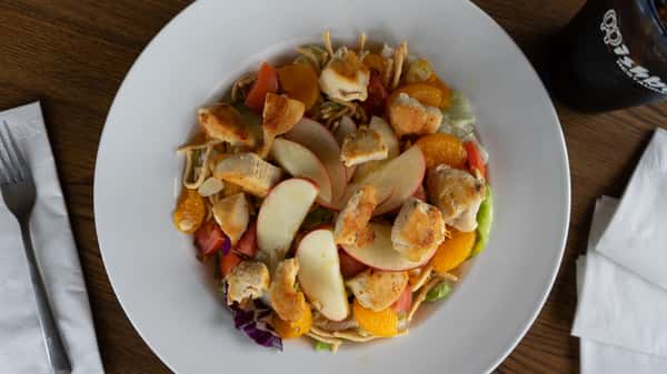 Freshly made spring salad