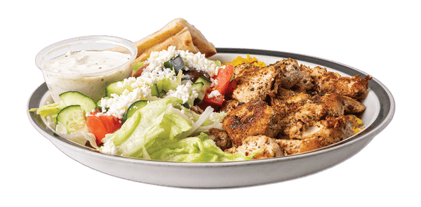 Grilled chicken plate
