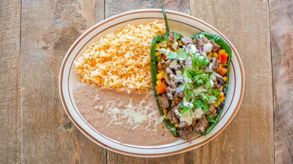 Stuffed Chiles Poblanos