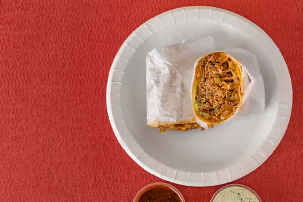 shredded beef burrito