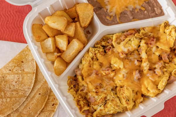 Ham-Egg Plate