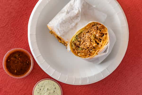 shredded beef burrito