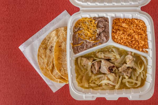 chile verde plate