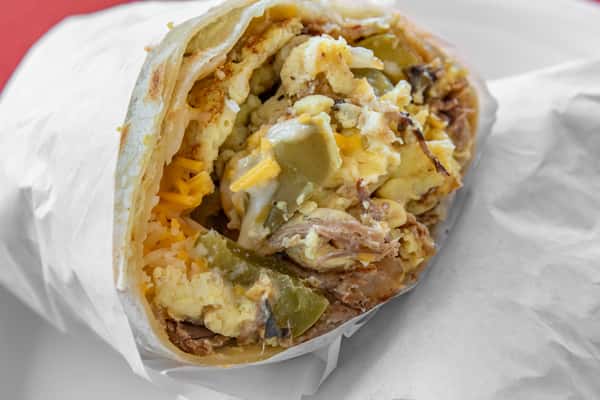 Machaca-Egg-Cheese Burrito