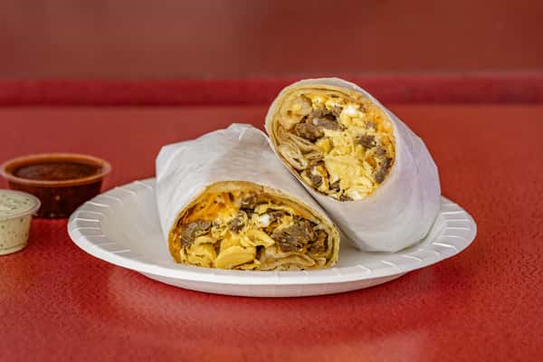 Steak-Egg-Cheese Burrito