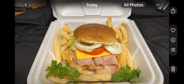 Ham & Cheese on Bun Combo