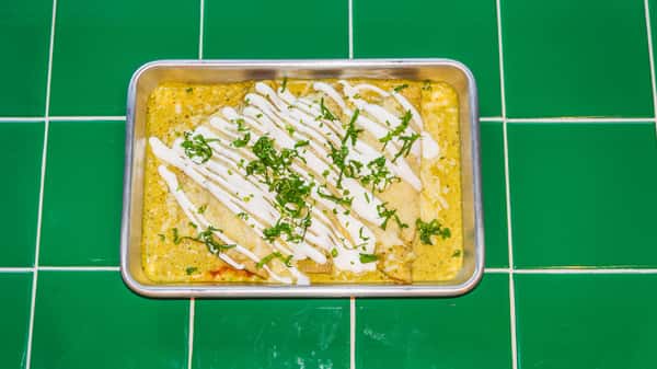 Enchiladas Verdes de pollo