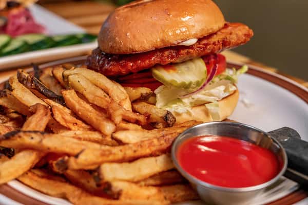 fries and burger