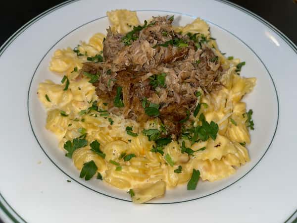 Braised Pork Carnitas Mac & Cheese Lunch Menu Uptown Grill